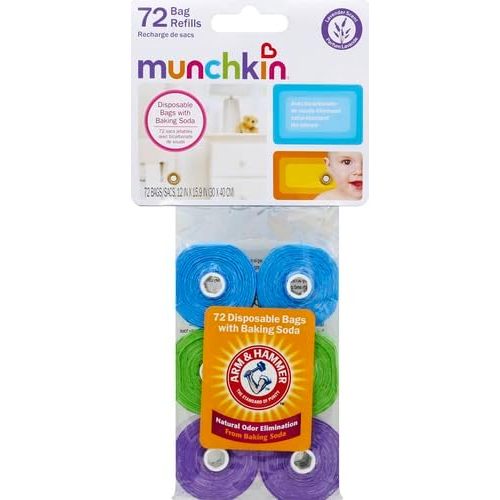 Munchkin® Arm and Hammer Diaper Bag Refills, 6 Pack, 72 Bags