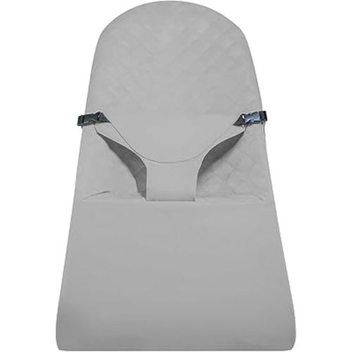 Fabric Seat for Bouncer, Replacement Cover for Baby Bjorn Bouncer Bliss, Soft Breathable Machine Washable (Light Grey, Cover Only)