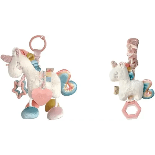 Itzy Ritzy Link & Love Toy for Stroller, Car Seat or Activity Gym, Features Textured Ribbons & Ritzy Jingle Toy for Stroller, Car Seat or Activity Gym; Features Jingle Sound