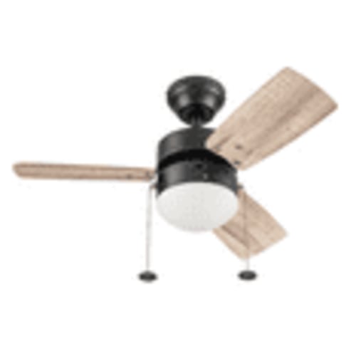 Better Homes & Gardens 30" Finney Modern Bronze Indoor Ceiling Fan with Light, Pull Chains & Reverse Airflow
