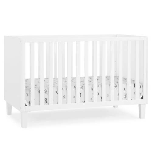 Delta Children Sonny 4-in-1 Convertible Baby Crib, Bianca White