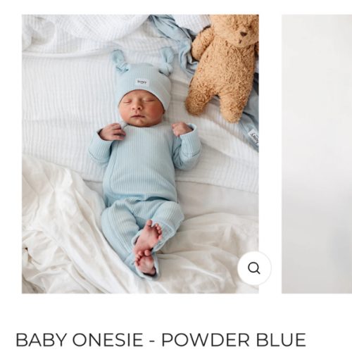 Baby Onesie - Powder Blue