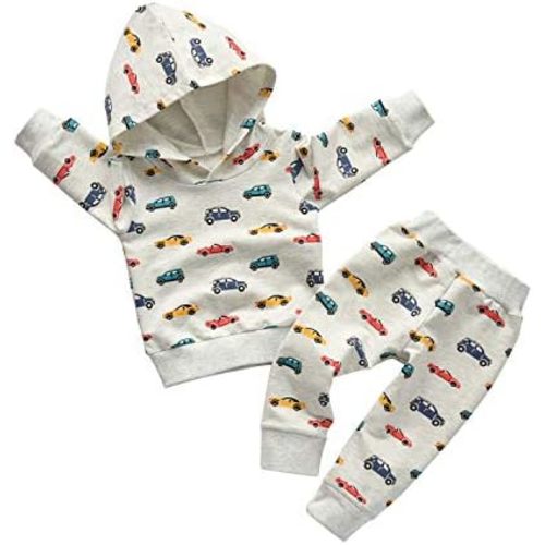 Toddler Infant Baby Boy Clothes Animal Style Long Sleeve Hoodie Tops Sweatsuit Pants Outfit Set