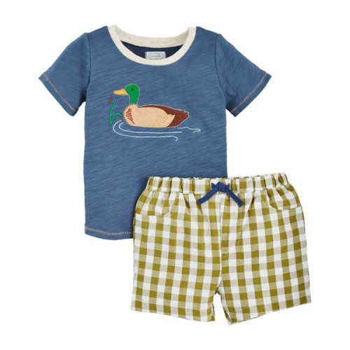 Gone Fishing Toddler Short Set
