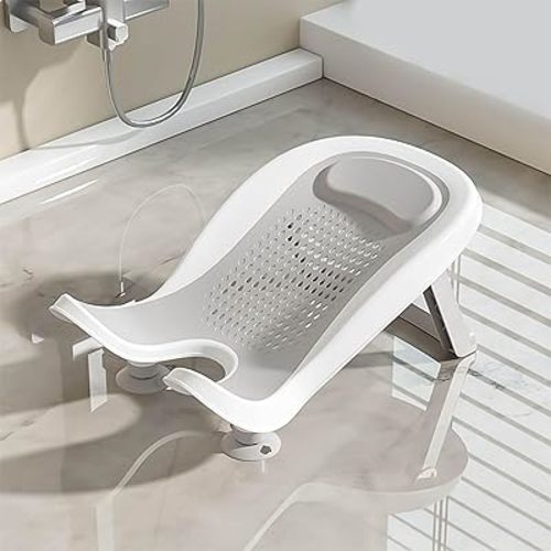 Multifunctional Infant Bath Basin,Infant Bathtub with,Lying Down Shower Tub for Home Use on Counters or Bathtubs,Quick Baby Buttock Washing Tool for Daily Use,Shower Support Lying,Foldtable (C)