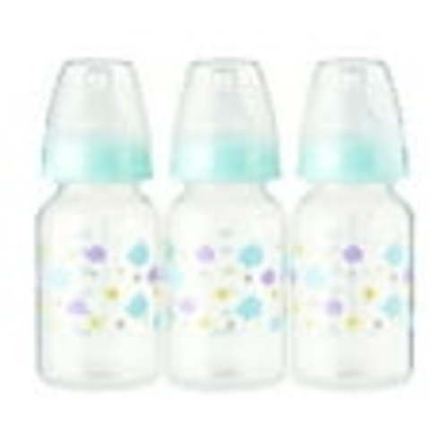 Parent's Choice Standard Neck Bottle, 5 fl oz, 3 Pack, Multicolor, Newborn 0+ Months