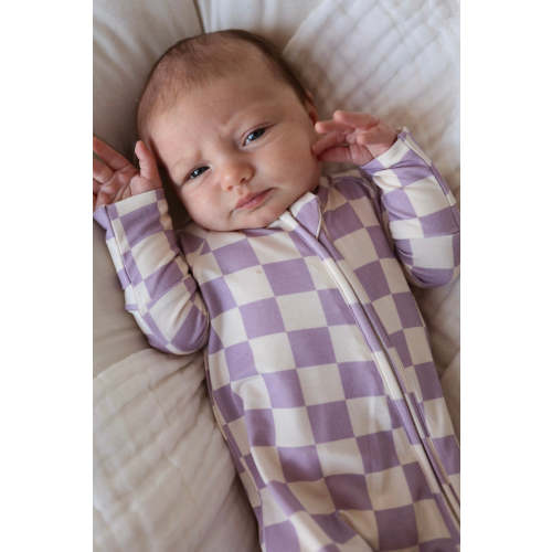 Bamboo Zip Pajama | Grape Soda