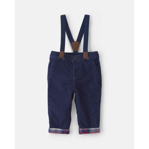 3m Baby Boy Corduroy Suspender Pants - Blue - OshKosh B'gosh | Carter's