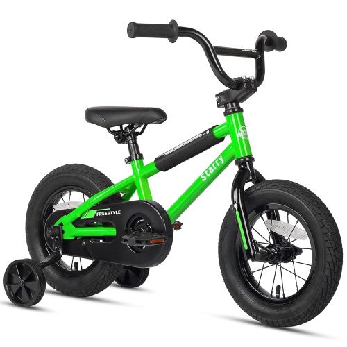 12 14 16 18 Inch Kids Bike BMX Style Bicycle with Training Wheels Coaster Brake for 1-10 Years Old Toddlers Boys Girls Multiple Colors