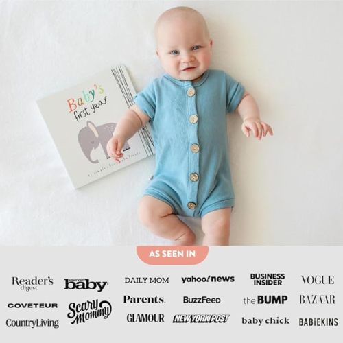 Lucy Darling Baby Memory Book, Themed Baby First Year Book, First 5 Years Journal & Photo Album for Baby Boy/Girl, Keepsake Books, Gender Neutral Memories & Milestone Book, Mom Gift - Little Artist : Baby