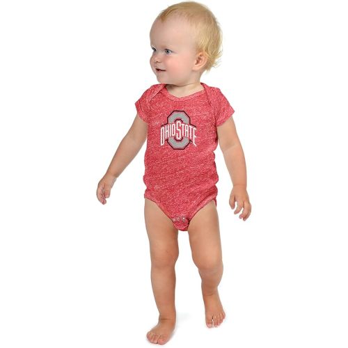 Little King NCAA Knobby Short Sleeve Romper Bodysuit-Big Logo -Sizes 0-3M 6M 12M 18M