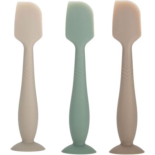 Baby Diaper Cream Spatula - Baby Diaper Rash Cream Applicator for Butt Paste Diaper Cream - Newborn Baby Essentials (gray, green, brown)