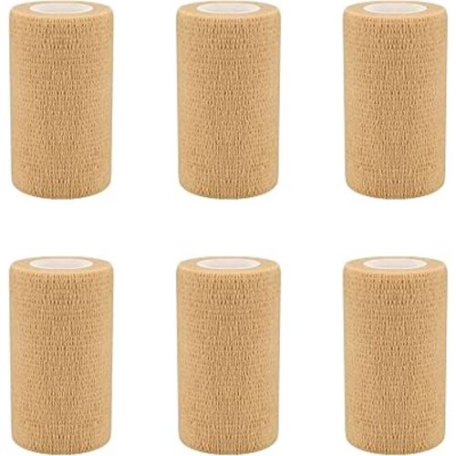 1"/2"/3"/4" Self Adhesive Bandage Wraps, 6/12/24/48 Pack Vet Wraps, 12 Colors to Choose, 5 Yard Self Adherent Wraps for Sports, Wrist, Ankle and Swelling