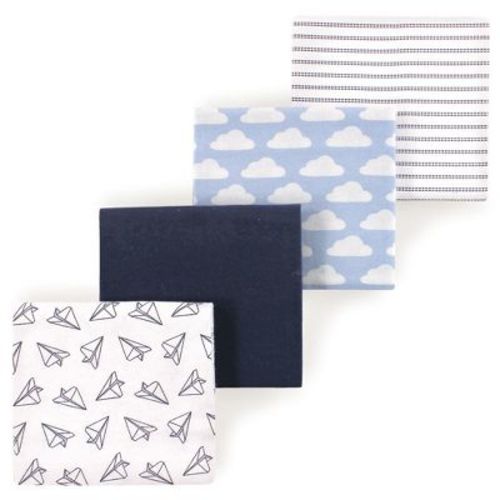 Luvable Friends Little Treasure Flannel Receiving Blankets 4pk