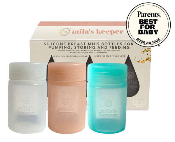 Silicone Breast Milk Storage Bottles