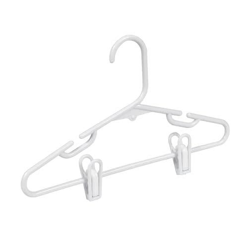 Honey-Can-Do Kids Clothes Hanger, Baby Clothes Hangers with Clips, Removable Clips are Designed to Keep Bottoms and Tops Perfectly Paired, Making it Easier to Organize and Store Outfits, 18 Pack