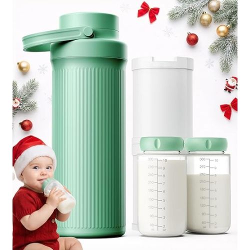 22oz Breast Milk Cooler Bottle – 24-Hour 360° Cooling Breastmilk Chiller with 2 Storage Bottles for Travel & Outdoor Use, Larger Capacity – Portable, Breastfeeding Essential Gift for New Moms