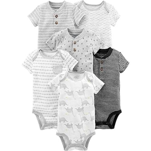 Simple Joys by Carter's Boys' 6-Pack Short-Sleeve Bodysuit
