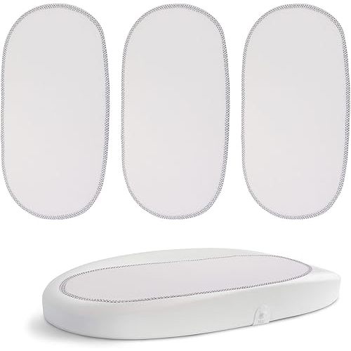Changing Pad Cover Comapatible with Hatch Grow Smart Changing Pad,3 Pack Reusable Changing Pad Liner for Hatch,Soft and Waterproof(Changing pad Liner only)