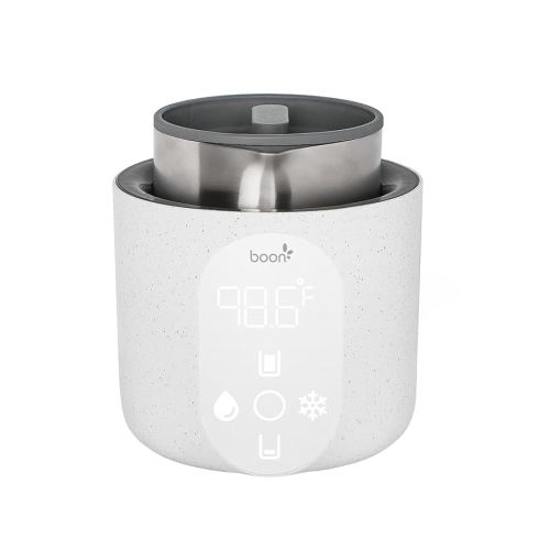 Boon Tempro Direct Heat Breastmilk Warmer - Works with Baby Formula and Breastmilk - Digital Baby Bottle Warmer with Real Time Temp Reading and Simple Design - Breastfeeding Essentials