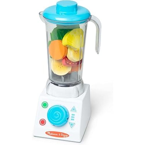Melissa & Doug Smoothie Maker Blender Set with Play Food - 22 Pieces