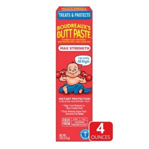 Boudreaux\'s Butt Paste Baby Diaper Rash Cream Maximum Strength
