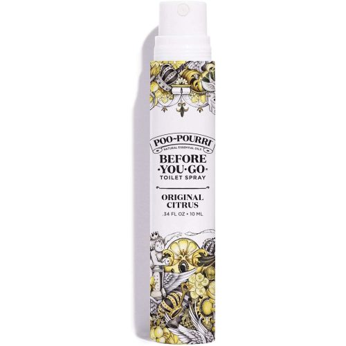 Poo-Pourri Before-You-Go Toilet Spray, Original Citrus, Travel Size 10 mL - Lemon, Bergamot and Lemongrass