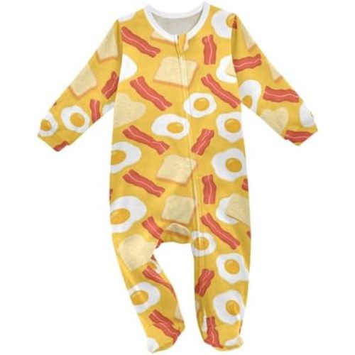 Dussdil Baby One-Piece Footies Newborn Rompers Pajamas Cotton Footed Pjs for Sleep Play Boys Girls