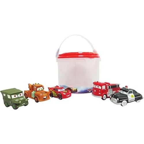 Official Bath Set (Pixar Cars) - Kids Bath Accessories with Beloved Disney Characters - Colorful and Fun Bath Time Essentials for Kids - Suitable for All Ages