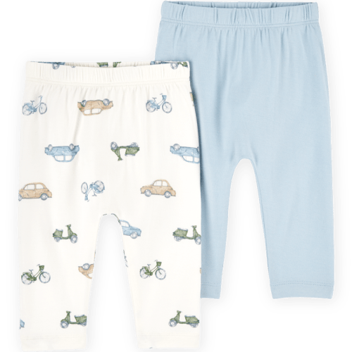 Blue/Ivory Baby 2-Pack PurelySoft Pull-On Pants - Blue/Ivory | Carter’s Oshkosh Canada