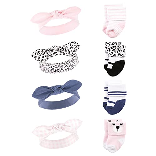 Hudson Baby baby-girls Headband and Socks Set