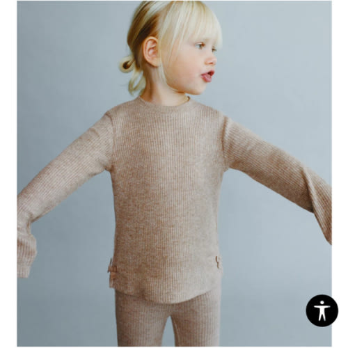 RIBBED SHIMMER BOW T-SHIRT - taupe brown | ZARA United States