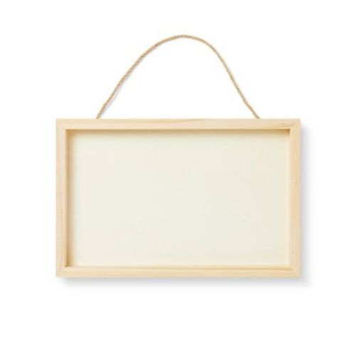 DIY Blank Rectangle Hanging Sign Unfinished Craft - Mondo Llama™: Wooden Craft for Adults, 9"x14"