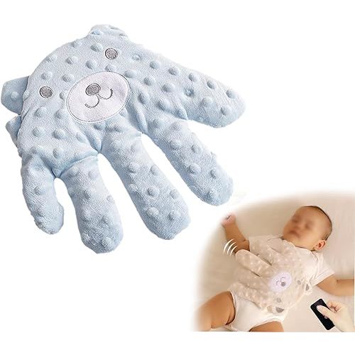 Baby Patter Sleep Pillow, Electric Soothing Palm with Remote Control, Automatic Beater for Newborns