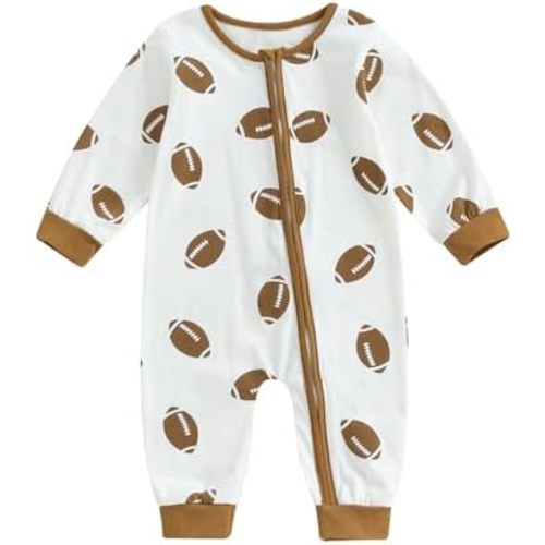 Karwuiio Baby Boy Girl Western Clothes Cow Print Long Sleeve Romper Jumpsuit One Piece Newborn Fall Winter Outfit