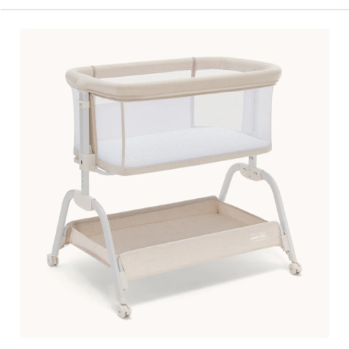HARPPA Cuddly Lite | 2-in-1 Baby Bassinet & Bedside Sleeper for Newborns with Anti-Reflux Mattress | Adjustable Height, Attaches to Bed, CPSC Certified, Tool-Free Setup & Portable Wheels | Safe Co-Sleeping, Compact Design for Small Spaces, Ideal for Newbo