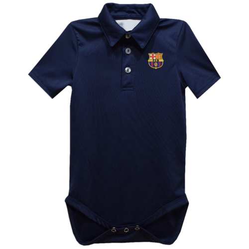 Barcelona Vive La Fete Infant Polo Bodysuit - Navy