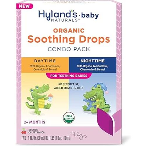 Hyland's Naturals Baby - Organic Daytime & Nighttime Soothing Drops Combo Pack, 2 oz.