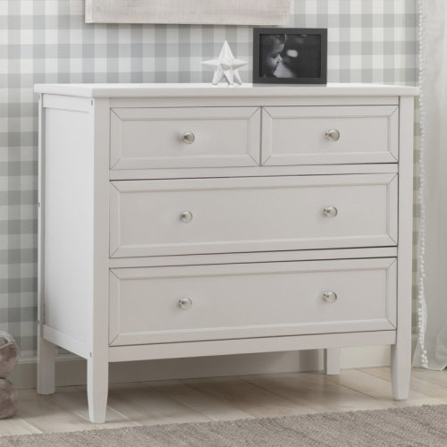 Delta Children Epic Place 3 Drawer Dresser With Interlocking Drawers, Bianca White | Wayfair