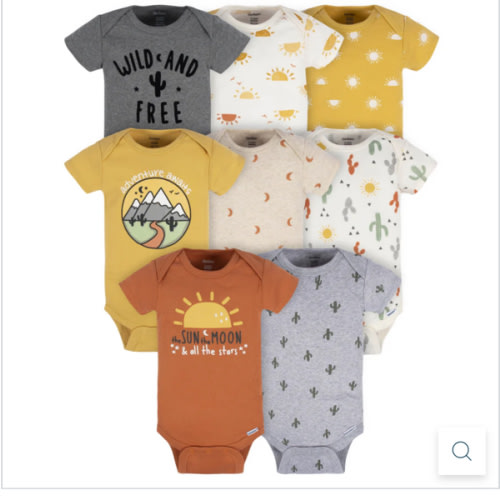 8-Pack Baby Neutral Southwest Onesies® Bodysuits – Gerber Childrenswear