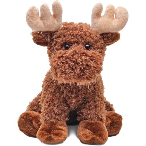 Bearington Morton The Moose Stuffed Animal, 10.5 Inch Plush Moose
