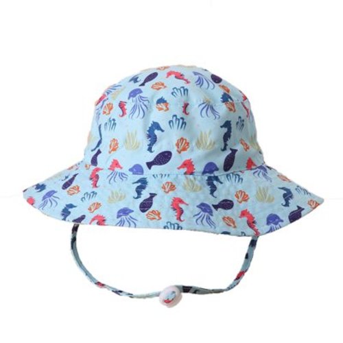 Herrnalise Sun Protection Toddler Infant Bucket Sun Hat, Blue