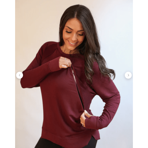 Free Flowing Long Sleeve Nursing Top
