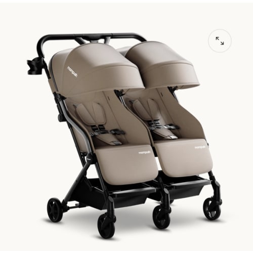 Mompush Lithe Lightweight Double Stroller For Infant and Toddler | Mompush