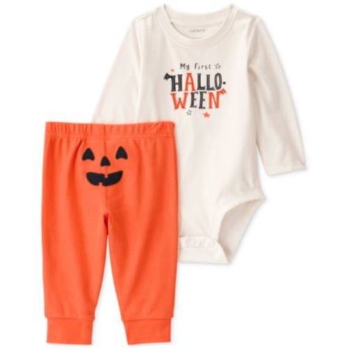 Baby 2-Pc. My First Halloween Long Sleeve Bodysuit & Pants Set