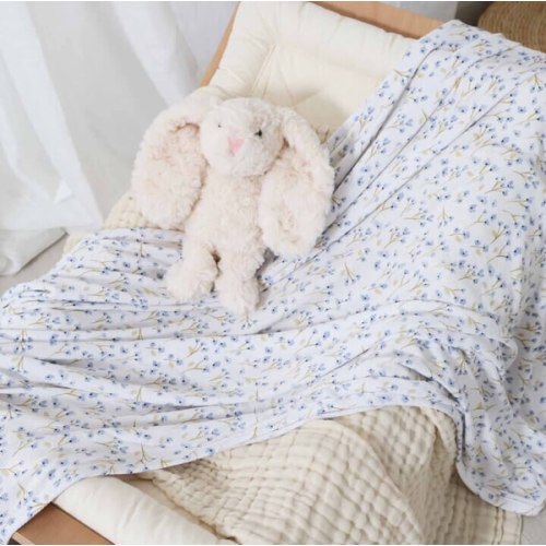 Blake's Blooms Waffle Bamboo Oversized Swaddle Blanket