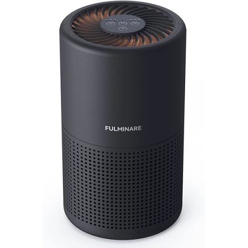 Air Purifiers for Bedroom, FULMINARE H13 True HEPA Air Filter, Quiet Air Cleaner With Night Light,Portable Small Air Purifier for Home, Office, Living Room