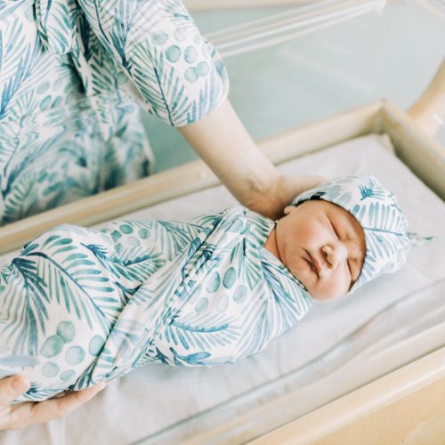 Aiden Swaddle and Hat Set