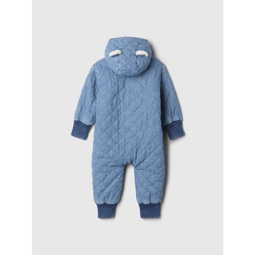 Baby Quilted Cozy Chambray One-Piece