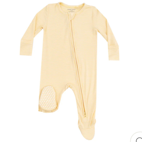 2 Way Zipper Footie -Stripe Baby Chicks – Angel Dear